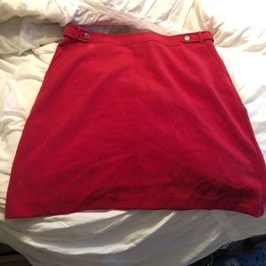 Loft red skirt